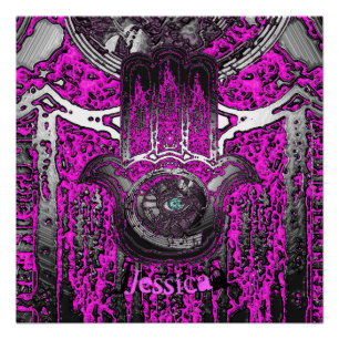 Musikalisches Erwachen (Rosa) Poster