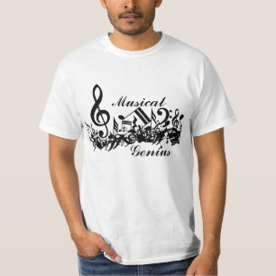 Musikalisches Genie durcheinandergebrachte T-Shirt