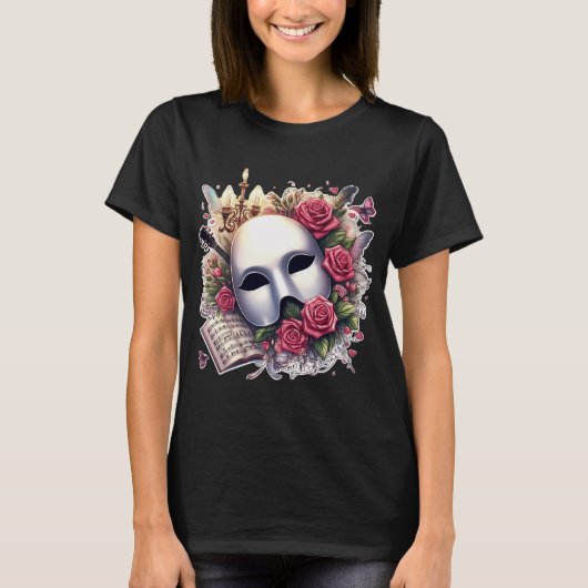Musikalisches Genie Phantom der Oper T-Shirt (Vorderseite)
