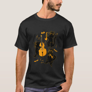 Musikalisches Halloween Cat Spooky Match 1 High Og T-Shirt
