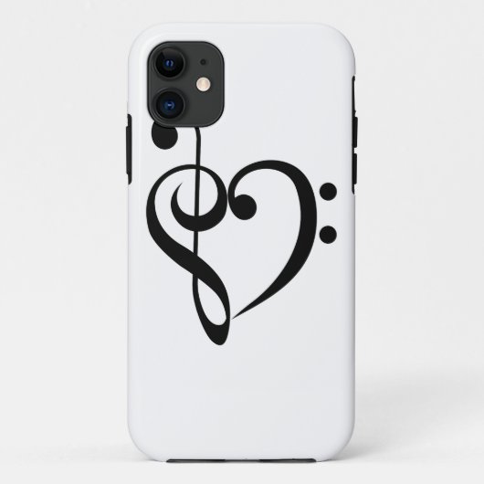 Musikalisches Herz Case-Mate iPhone Hülle (Rückseite)
