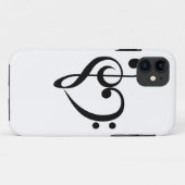 Musikalisches Herz Case-Mate iPhone Hülle (Rückseite (Horizontal))