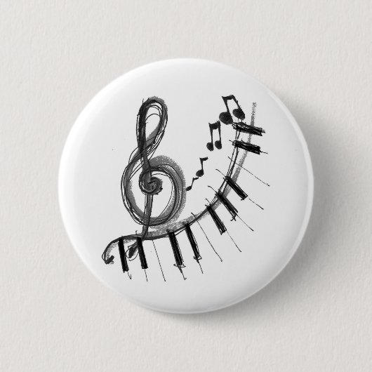 Musikalisches Klavier Button (Vorderseite)