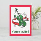 Musikalisches Konzert mit Violine Einladung (Stehend Vorderseite)