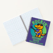 Musikalisches Krokodil zurück zur Schule - Maßgesc Notizblock (Innenseite)