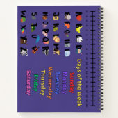 Musikalisches Krokodil zurück zur Schule - Maßgesc Notizblock (Rückseite)