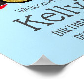 musikalisches Party Drum Set Rock Star Begrüßungsz Poster (Ecke)