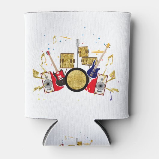 musikalisches Party Gitarre Drum Set musikalisch Dosenkühler (Vorderseite)