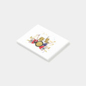 musikalisches Party Gitarre Drum Set musikalisch Post-it Klebezettel (angewinkelt)