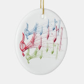 Musikalisches Personal Keramikornament (Rechts)