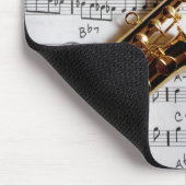 Musikalisches Saxophon Mousepad (Ecke)