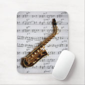 Musikalisches Saxophon Mousepad (Mit Mouse)