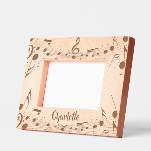 Musikalisches Score-Design Geätzte Rahmen (Links)