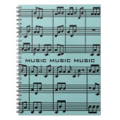 Musikalisches Score-Notebook Notizblock (Vorderseite)