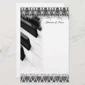 Musikalisches stationäres briefpapier (Vorne/Hinten)