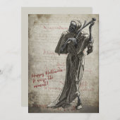 Musikalisches SterbeHalloween Feiertagskarte (Vorne/Hinten)