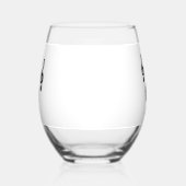 Musikalisches Symbol Treble Clef Muster Simple Weinglas Ohne Stiel (Links)