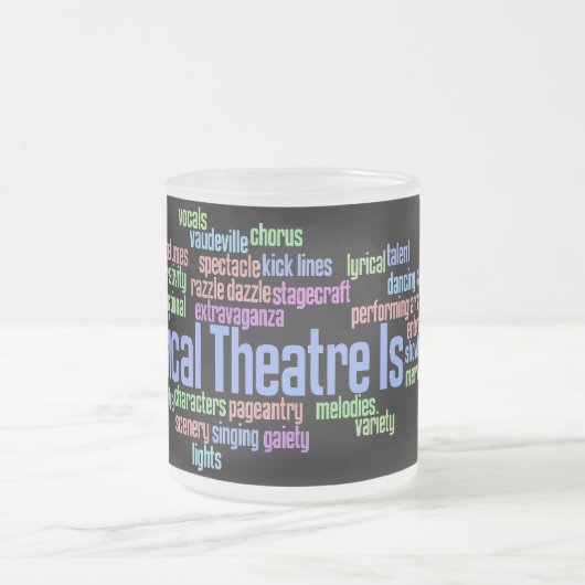 Musikalisches Theater ist Tasse (Mittel)