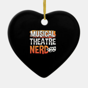 Musikalisches Theater Nerd Funny Theater Thespian Keramik Ornament