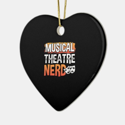 Musikalisches Theater Nerd Funny Theater Thespian Keramik Ornament (Links)