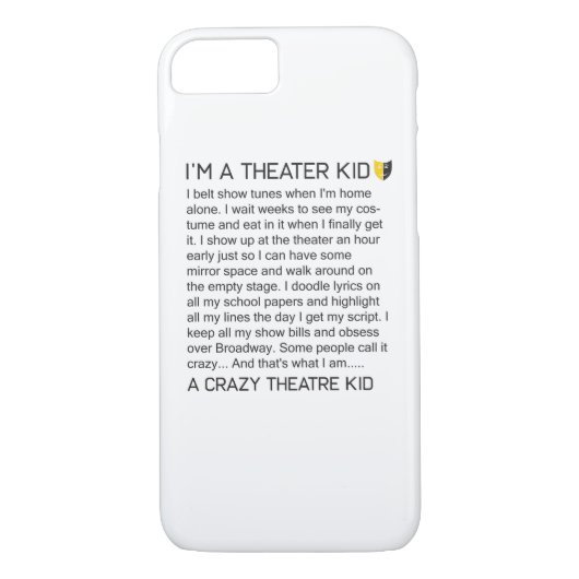 Musikalisches Theater verrücktes Case-Mate iPhone Hülle (Rückseite)