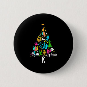 Musikalisches Theater Weihnachtsbaum Weihnachten Button