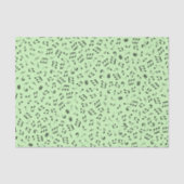 Musikalisches Thema Verschiedene Schwarze Musiknot Seidenpapier (Vorderseite)