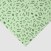 Musikalisches Thema Verschiedene Schwarze Musiknot Seidenpapier (Ausschnitt)