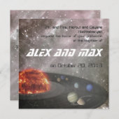 Musikalisches Universum - Taufe Einladung (Vorne/Hinten)