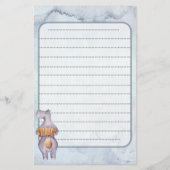 Musikalisches Vintages Schreibpapier Briefpapier (Rückseite)