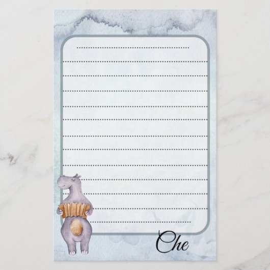 Musikalisches Vintages Schreibpapier Briefpapier (Vorderseite)