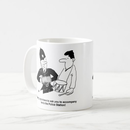 Musikalpolizist Kaffeetasse (Vorderseite Links)