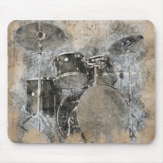 Musikaltrommel-Set. Mousepad (Vorne)