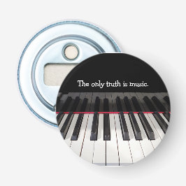 Musikangebot auf Klaviertasten Flaschenöffner