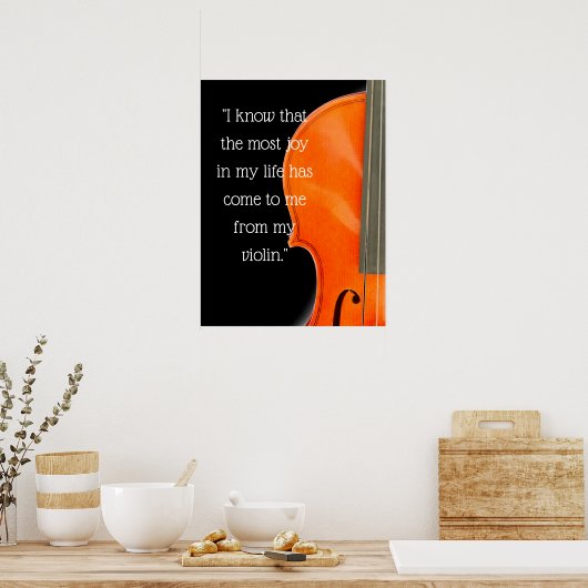 Musikangebot für Viola und Violine Poster (Küche)