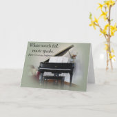 Musikangebot - Grußkarte Karte (Gelbe Blume)