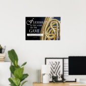 Musikangebot - Zitate zur Motivierend Führung Poster (Heimbüro)