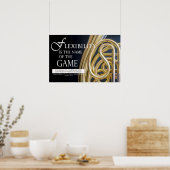 Musikangebot - Zitate zur Motivierend Führung Poster (Küche)