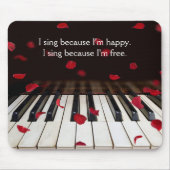 Musikangebot zu Klaviertasten Mousepad (Vorne)