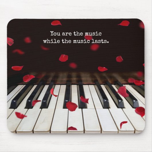 Musikangebot zu Klaviertasten Mousepad (Vorne)