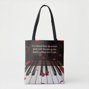 Musikangebot zur Piano Keys Tote Tasche