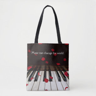 Musikangebot zur Piano Keys Tote Tasche
