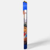 MUSIKANGEL, Blaue Saphir-Gemstone-Monogramm Case-Mate iPhone Hülle (Rückseite / Links)