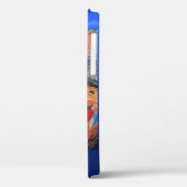 MUSIKANGEL, Blue Saphir Monogramm Case-Mate iPhone Hülle (Rückseite / Links)