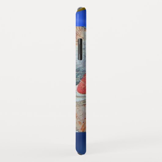 MUSIKANGEL, Blue Saphir Monogramm Case-Mate iPhone Hülle (Hinten/Rechts)