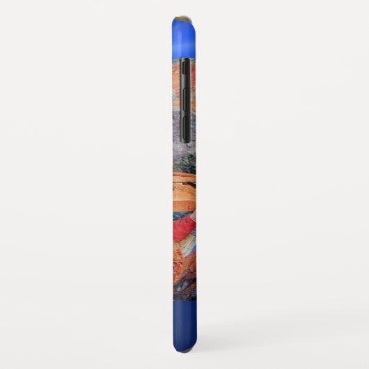 MUSIKANGEL, Blue Saphir Monogramm Case-Mate iPhone Hülle (Hinten/Links)