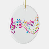 "MUSIKANISCHE ANGABEN IN FARBE" KERAMIK ORNAMENT (Rechts)