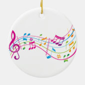 "MUSIKANISCHE ANGABEN IN FARBE" KERAMIK ORNAMENT (Hinten)