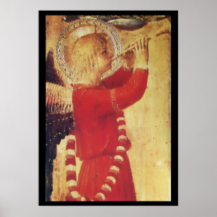 MUSIKANISCHE ANGEBOTE IN ROT UND GOLD POSTER