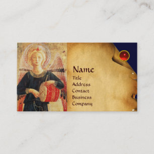 MUSIKANISCHE ANGEL-SPIELDRUM VISITENKARTE